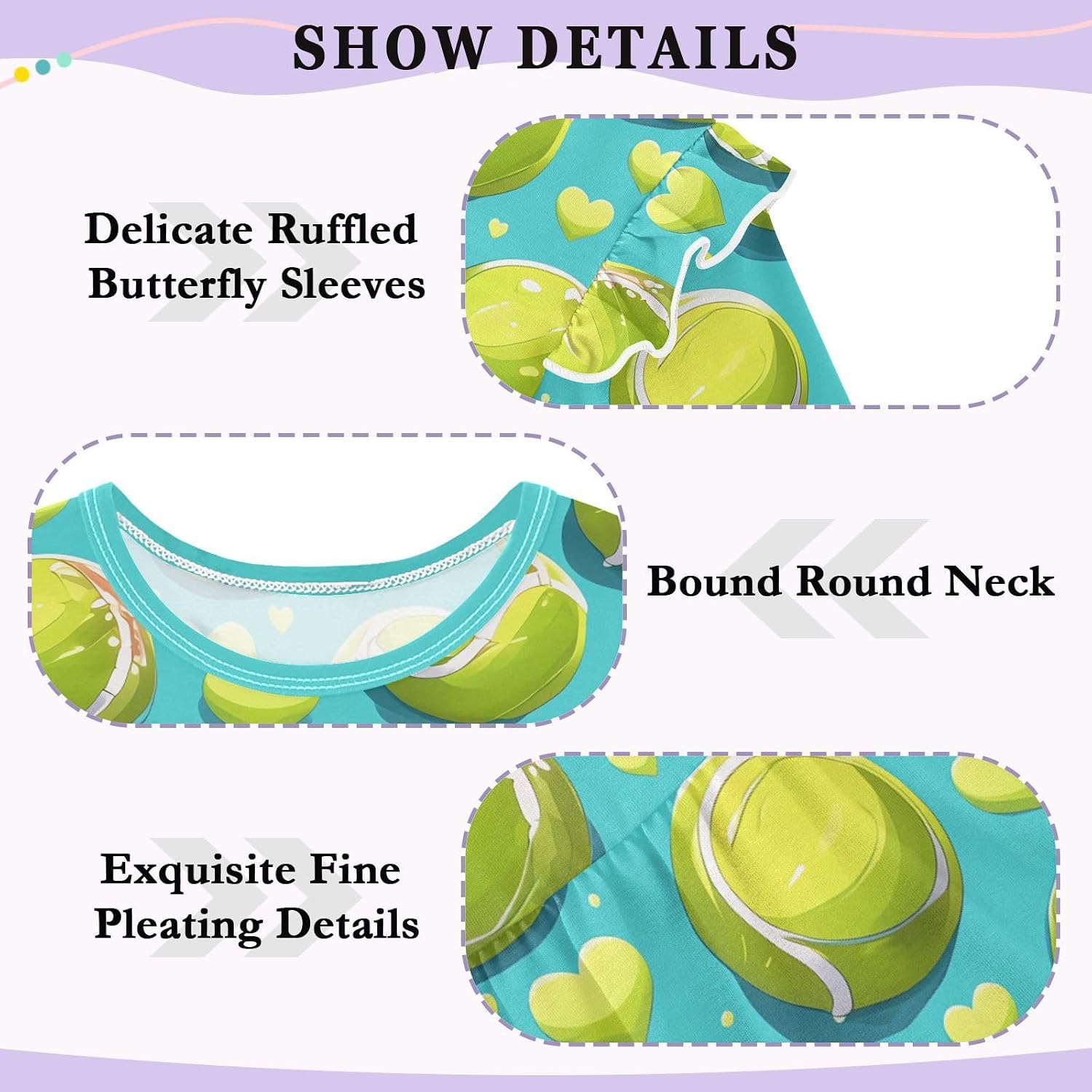 visesunny Toddler Clothes for Girls Sports Ball Green Love Long Sleeve Fall Shirts Cotton Top with Ruffle Collar