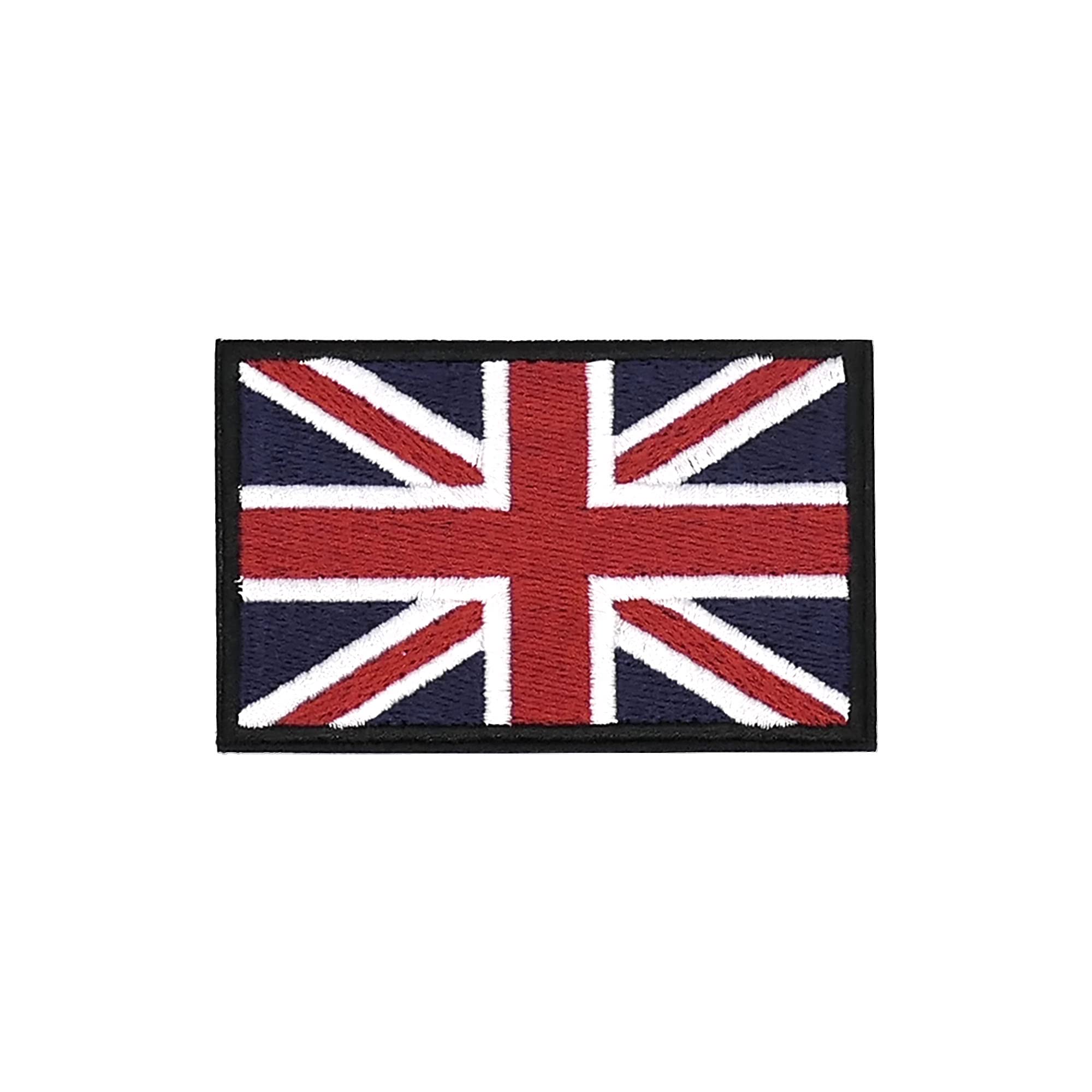 Toppa Ricamata Union Jack Britannica - Termoadesiva O Cucibile, 7.5x5cm, Per Personalizzare Abbigliamento - Foto 4