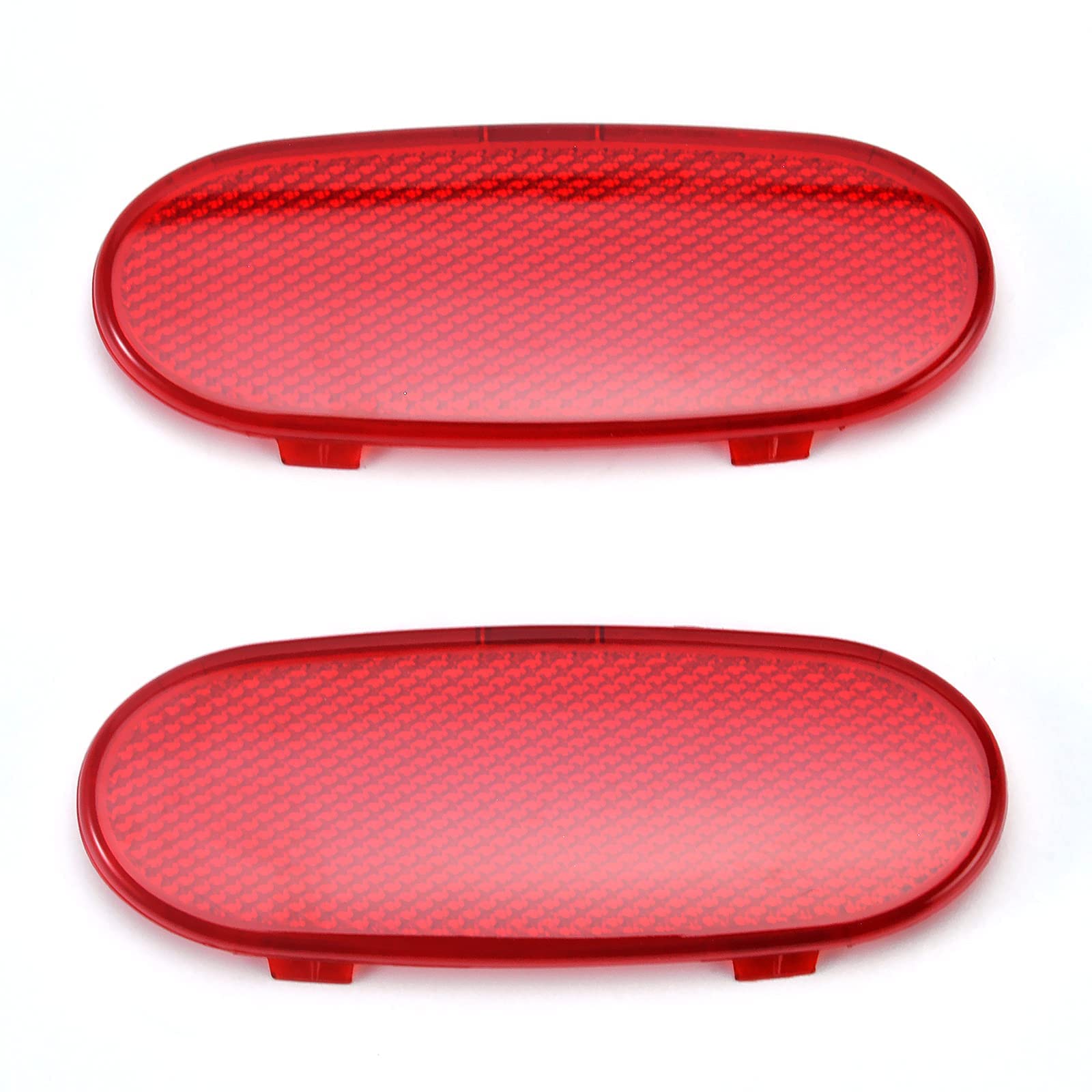 LDETXY Car Front Interior Door Panels Reflector Red Inner Door Panel Reflector Plate for 2002-2008 Dodge Ram 1500/2003-2009 Dodge Ram 2500 3500/2004-2009 Dodge Durango (for front doors only)-2PCS