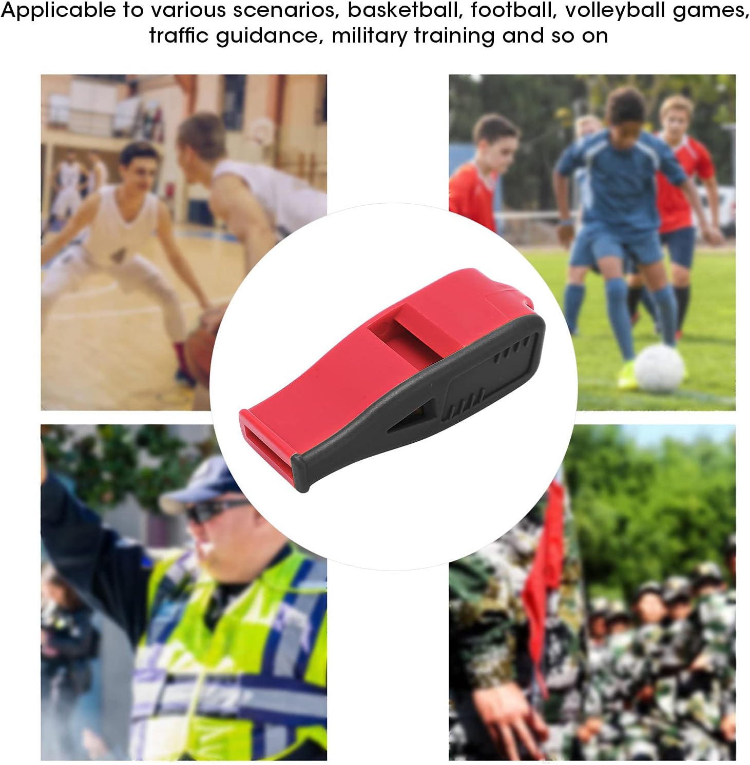 Professional Referee Whistle, ABS Resin Volleyball Soccer Basketball Quick Response Whistle for Sports Traffic Guidance Military Training