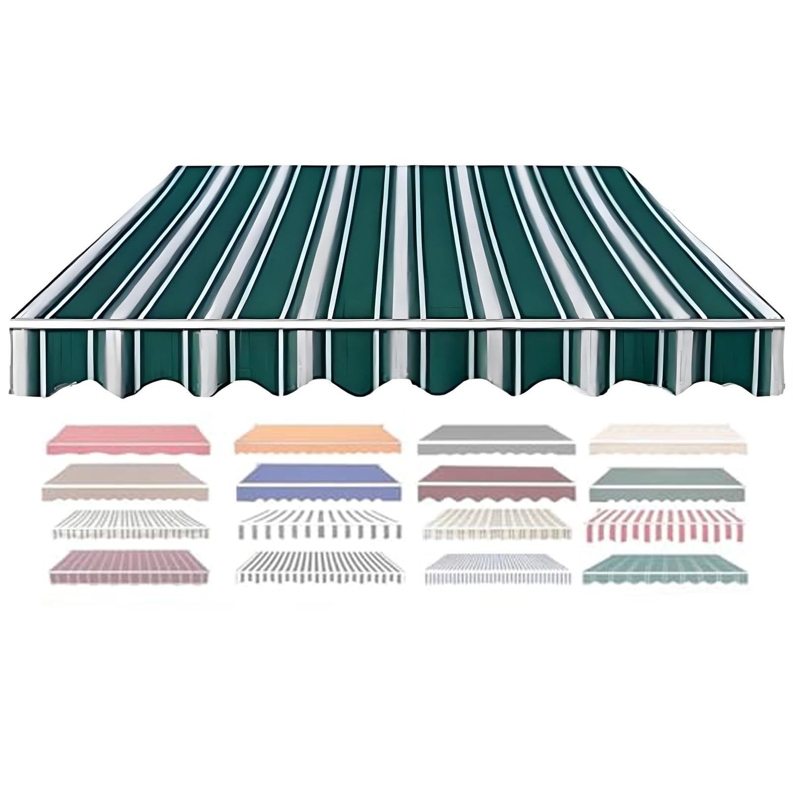 Toile de remplacement store usé résistant eau et UV pour jardin