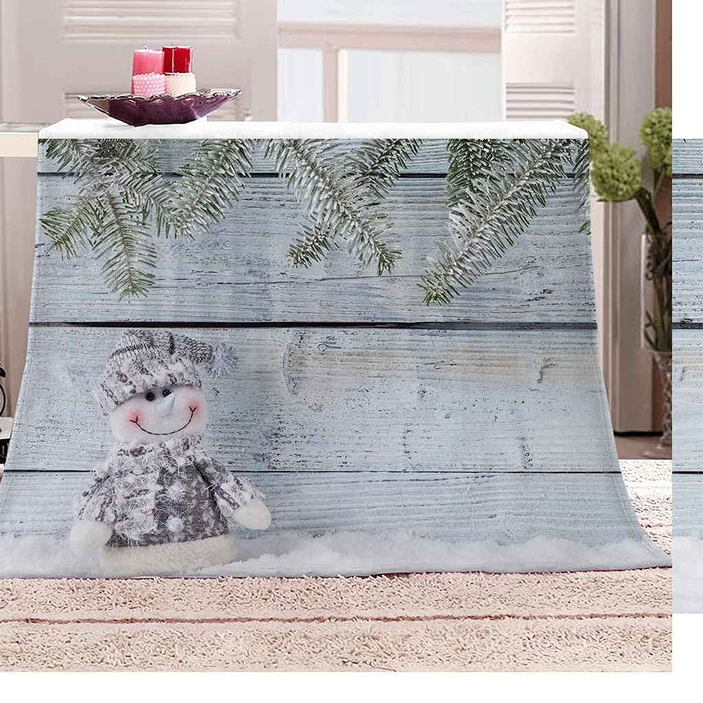Couverture polaire Noël 150x200 flanelle chaude et douce
