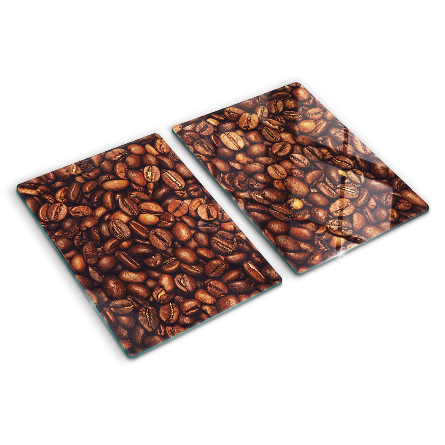 Tapis de découpe induction pour préparer le repas de famille sur un décor café