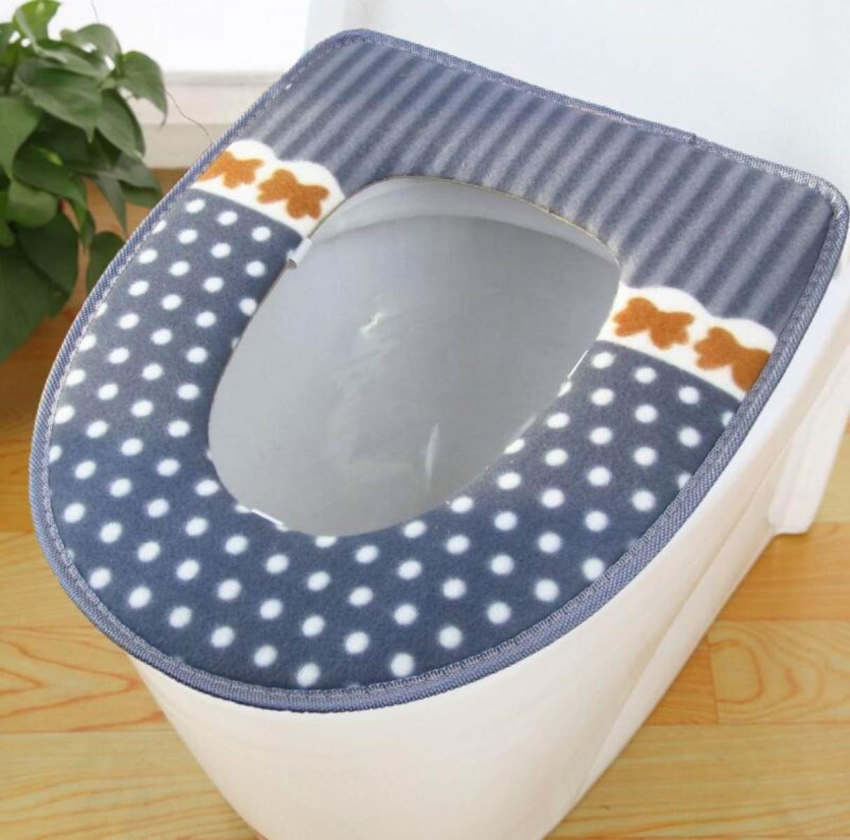 Toilet Sets Home Warm Waterproof Plush Toilet Anti Bacterial Toilet