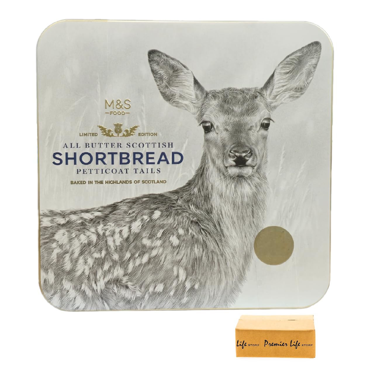 All Butter Scottish Shortbread Limited Edition Petticoat Tails Fawn Tin 360g