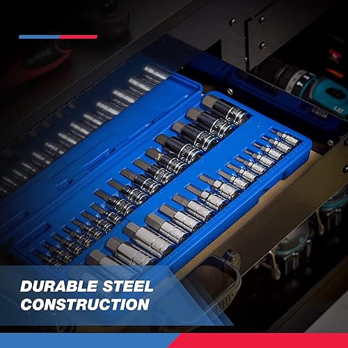 Miniatura 10 de Neiko 01144A - Juego de llaves hexagonales a prueba de manipulaciones, 26 piezas, SAE (564-916 pulgadas) y métrico (0.079-0.551in)