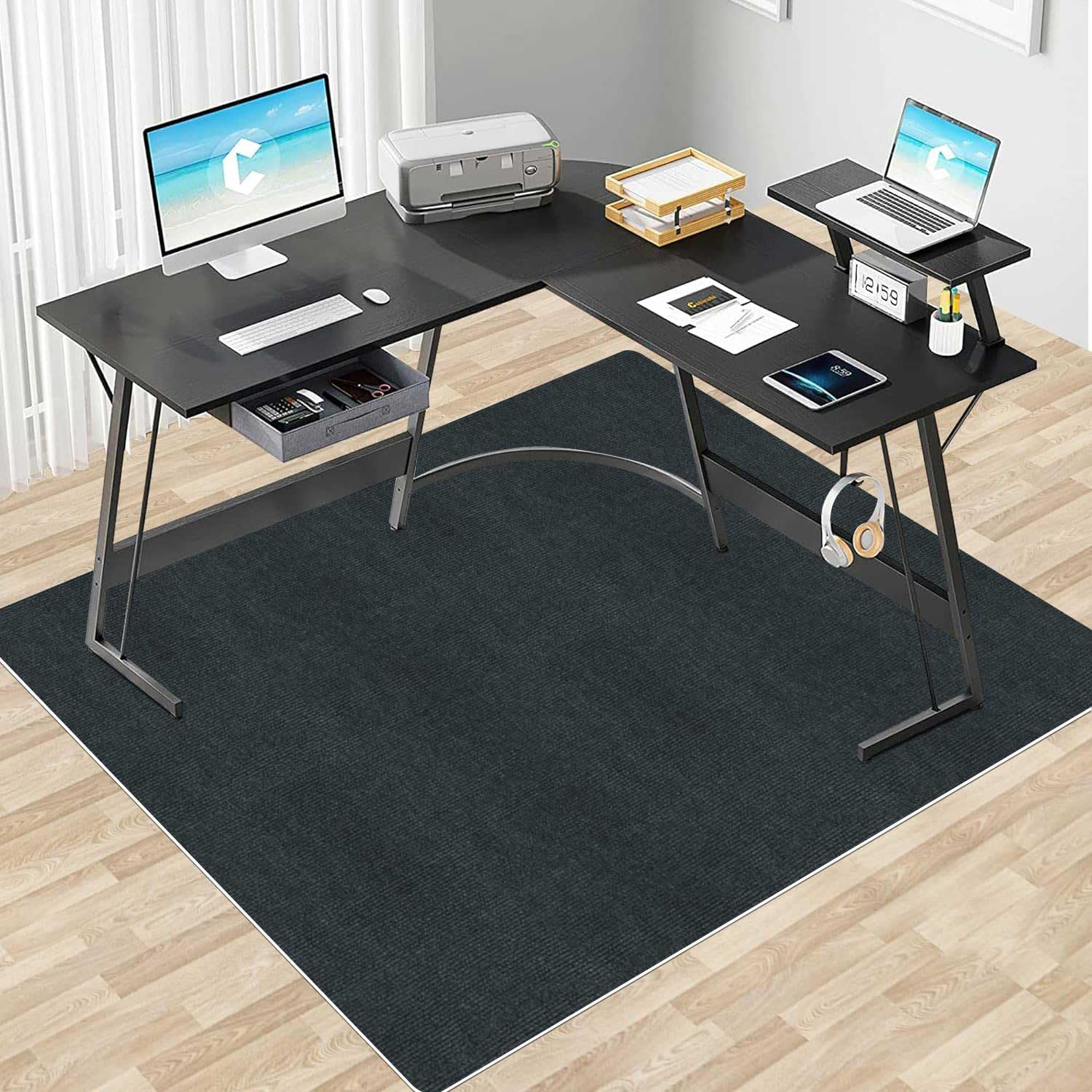 Amazon.co.jp: 【Amazon 限定ブランド】デスクごとチェアマット  