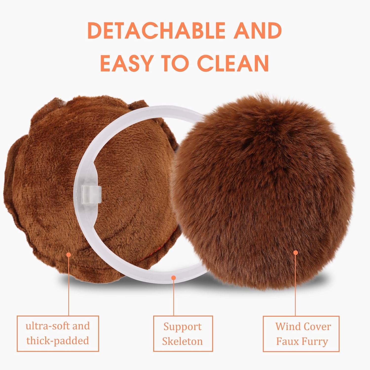 Yuoahcn Women Winter Ear Muffs Faux Fur Warm Earmuffs Lady Girls Plush Ear Warmers Outdoor Ear Covers Headband - Image 6