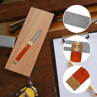 Adjustable Carpentry T-Bevel Square,360°Sliding Angle Gauge with Hardwood Handle for Woodworking,Carpentry & DIY Projects