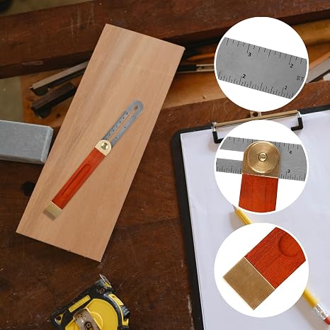 Adjustable Carpentry T-Bevel Square,360°Sliding Angle Gauge with Hardwood Handle for Woodworking,Carpentry & DIY Projects