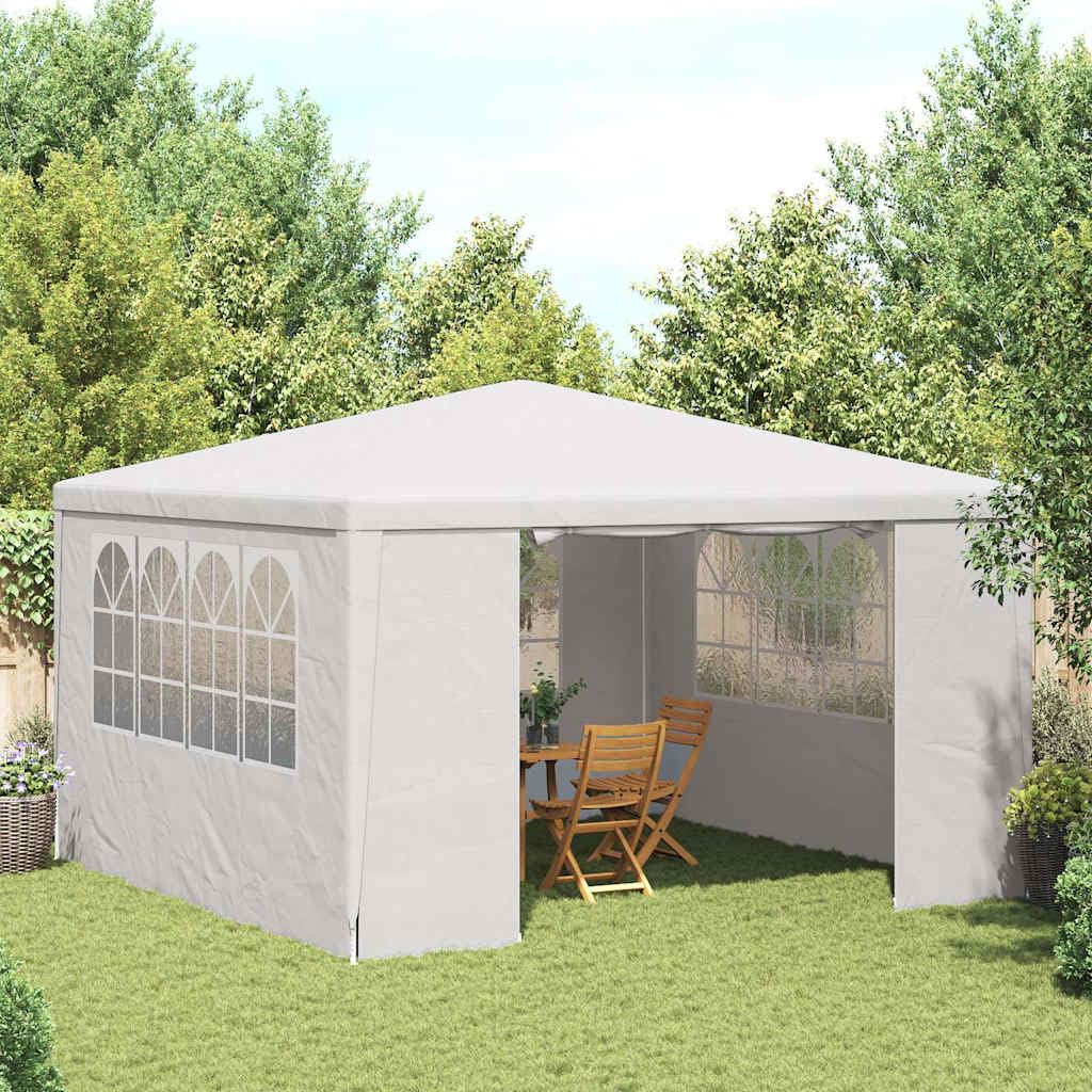 Carpa de jardín al aire libre con paredes laterales (4 x 4 m, 90 g/m², pabellón para camping, boda, fiesta, mercado, playa