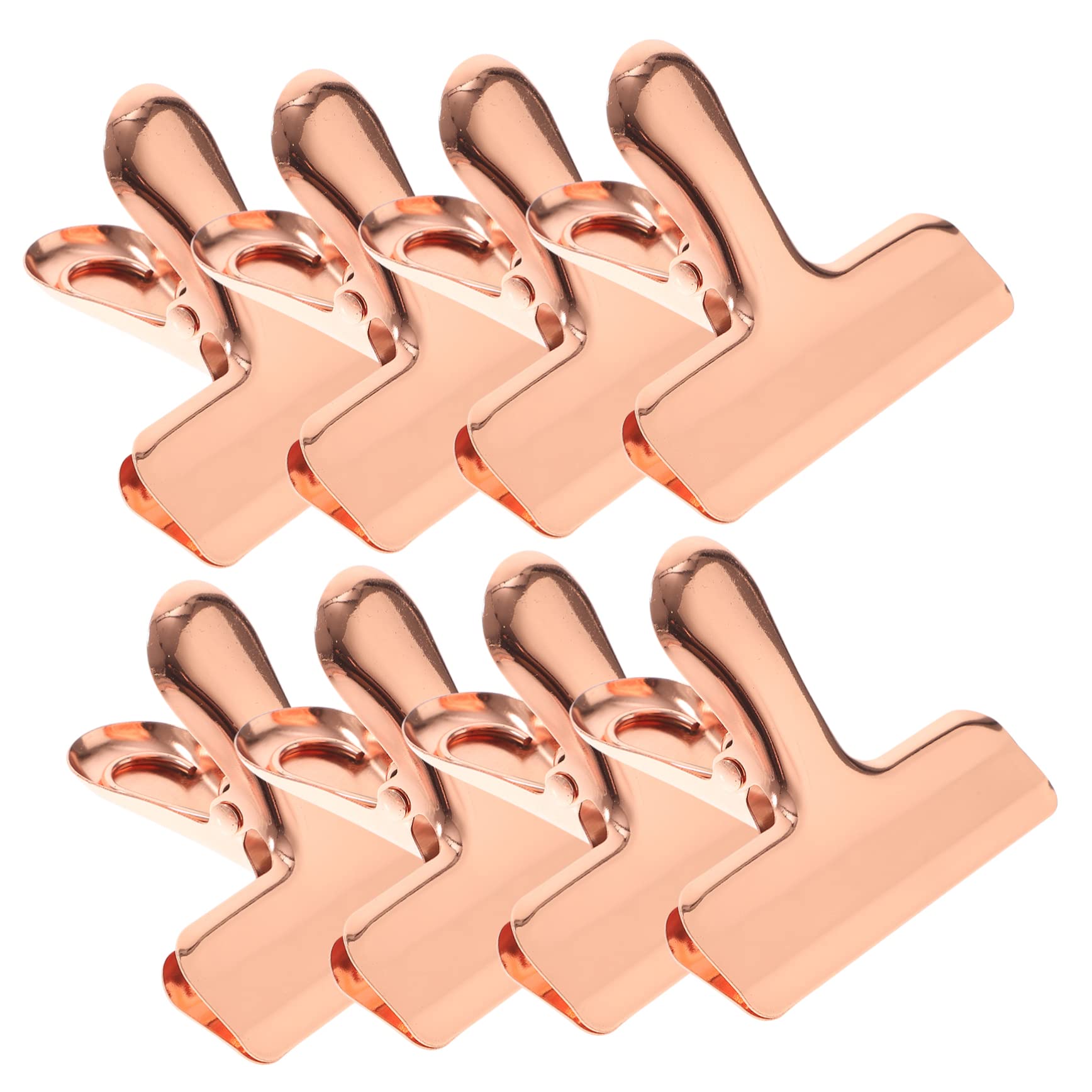 HOMSFOU 8Pcs Food Bag Clip Sealing Tool for Snack Bags Easy to Use for Home Office