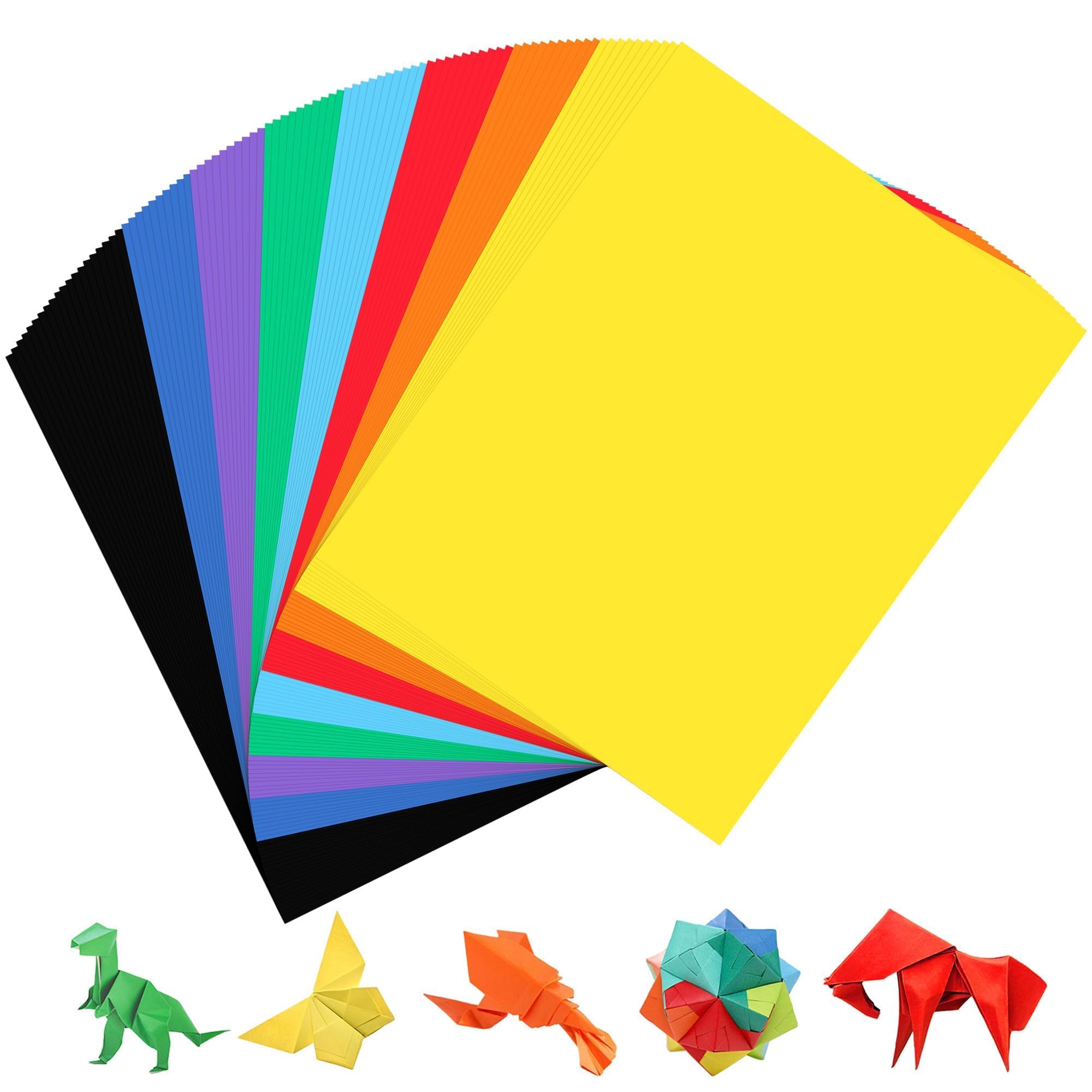 Cartoncino Colorato Per Artigianato E Carte, 21,5 X 28 Cm/90 Fogli/8 Colori Carta 65 Ib 180 G UAP08-image