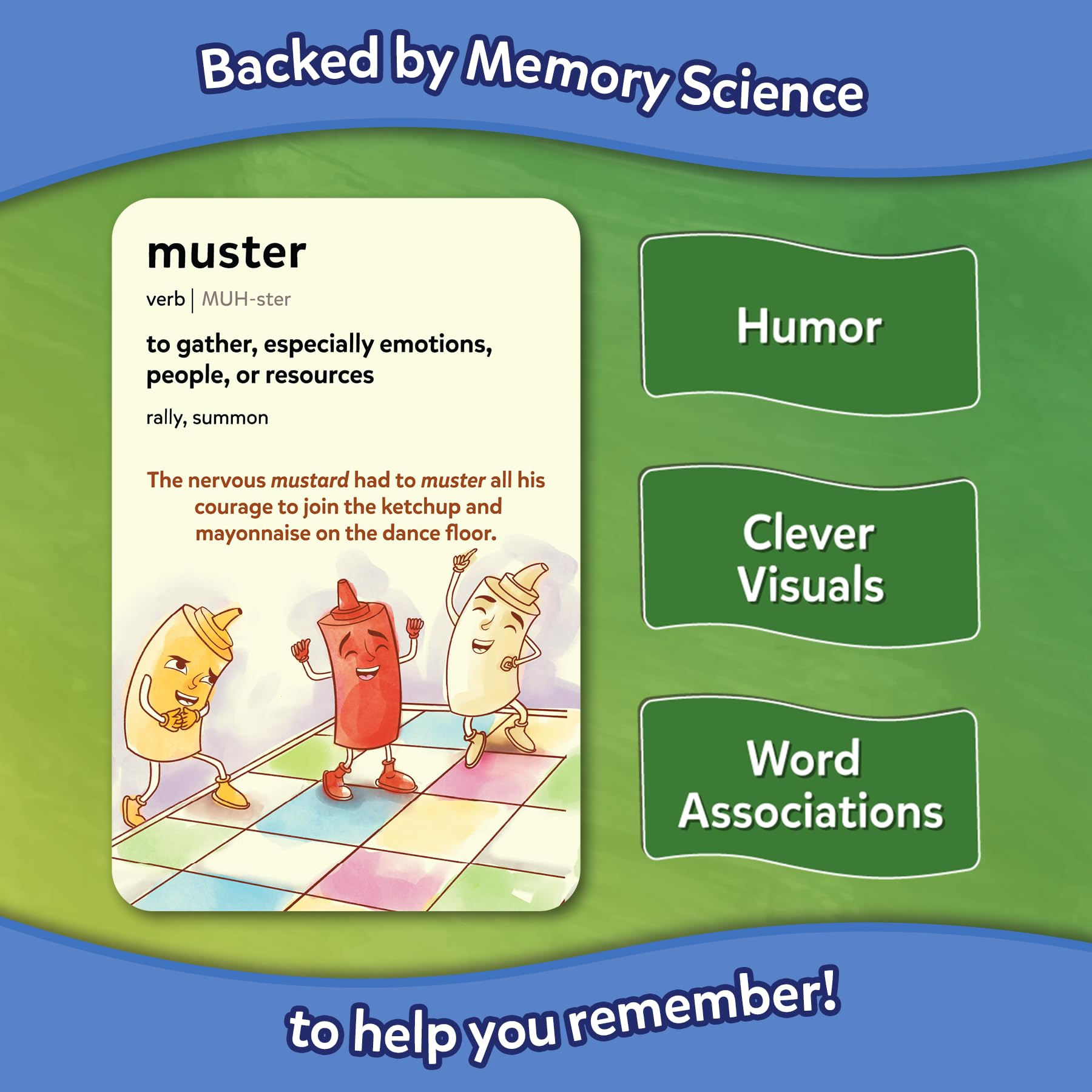 Skillmatics Vocabulary Flash Cards for Kids, Learn 100 Words with Wordplay, Visuals, & Soundplay, Educational Gift for Ages 8 - Image 2