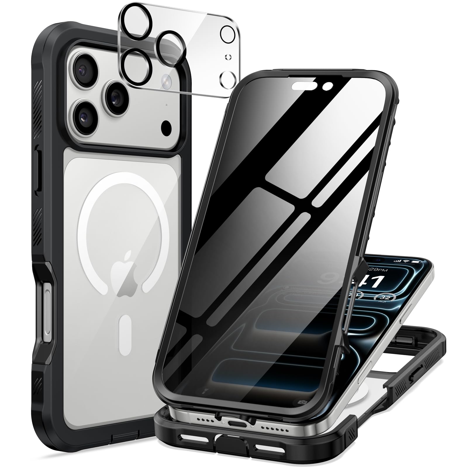 Marre des regards indiscrets ? Coque iPhone 17 Pro anti-espion antichoc - 7