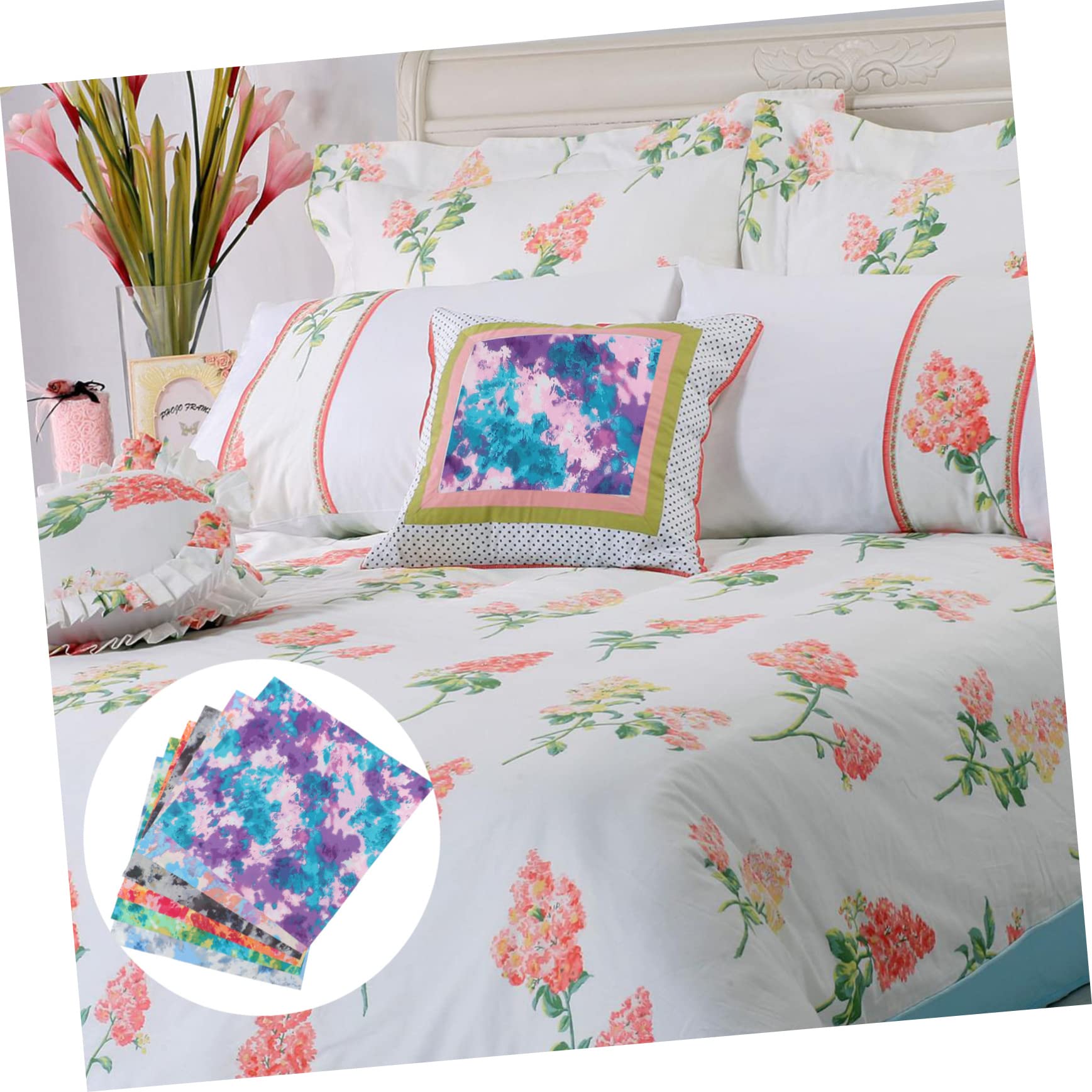 BESTonZON 18hojas Paquete Patchwork para Manualidades para Decoraciones y Proyectos Creativos Suministros De Costura y Artesanía