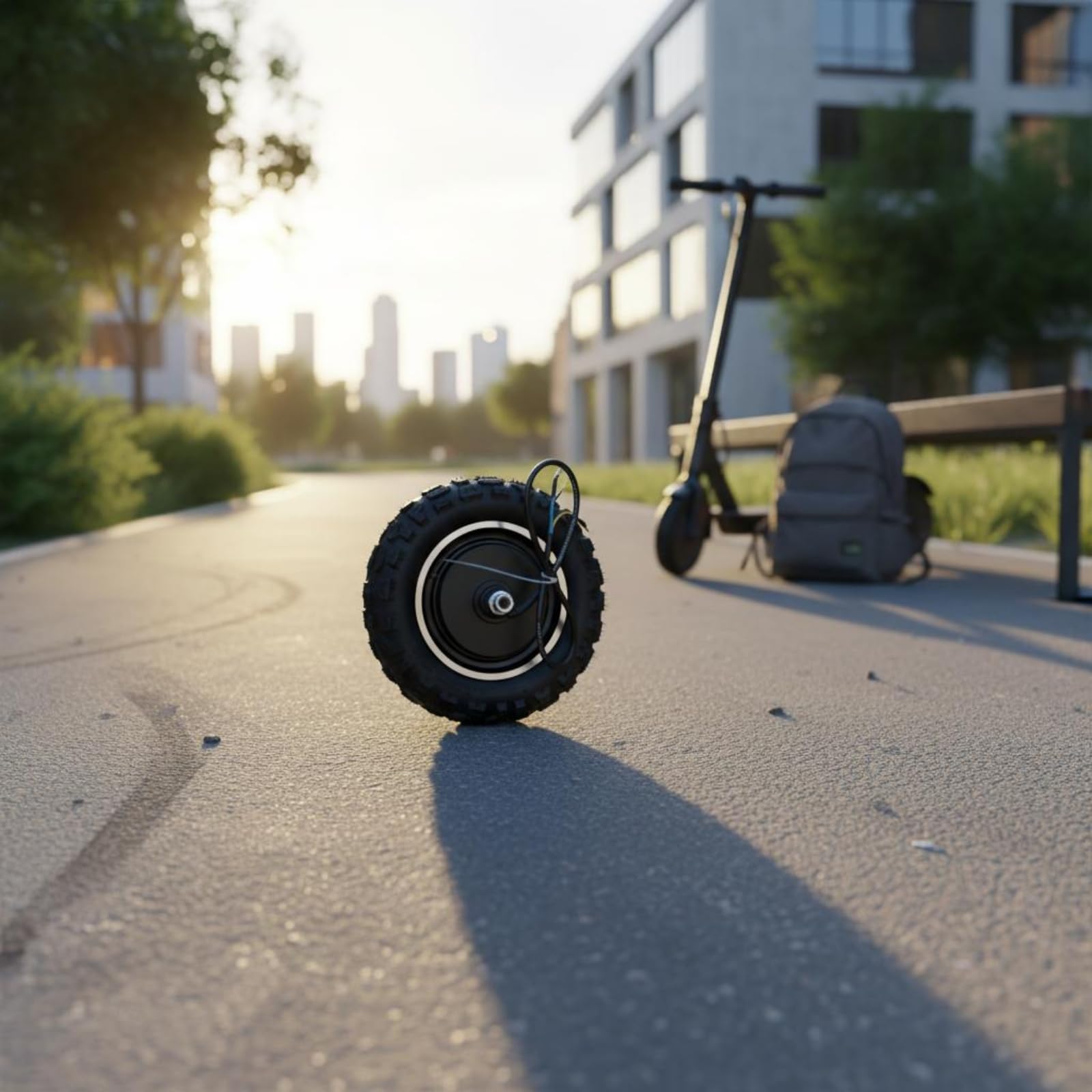 Milageto Ruota Motorizzata Posteriore Alta Potenza,Ruota con Motore Elettrico,Facile da Installare, Motore Nel Mozzo per Manutenzione