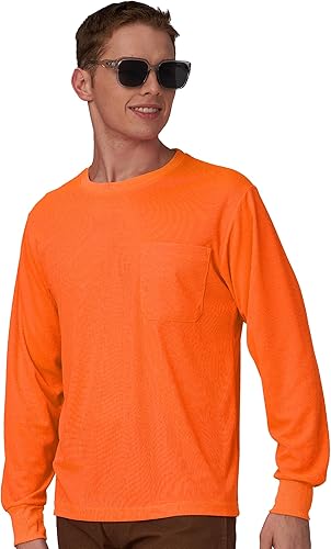 A-SAFETY Camiseta de manga larga con logotipo personalizado de alta visibilidad (XS-6XL)