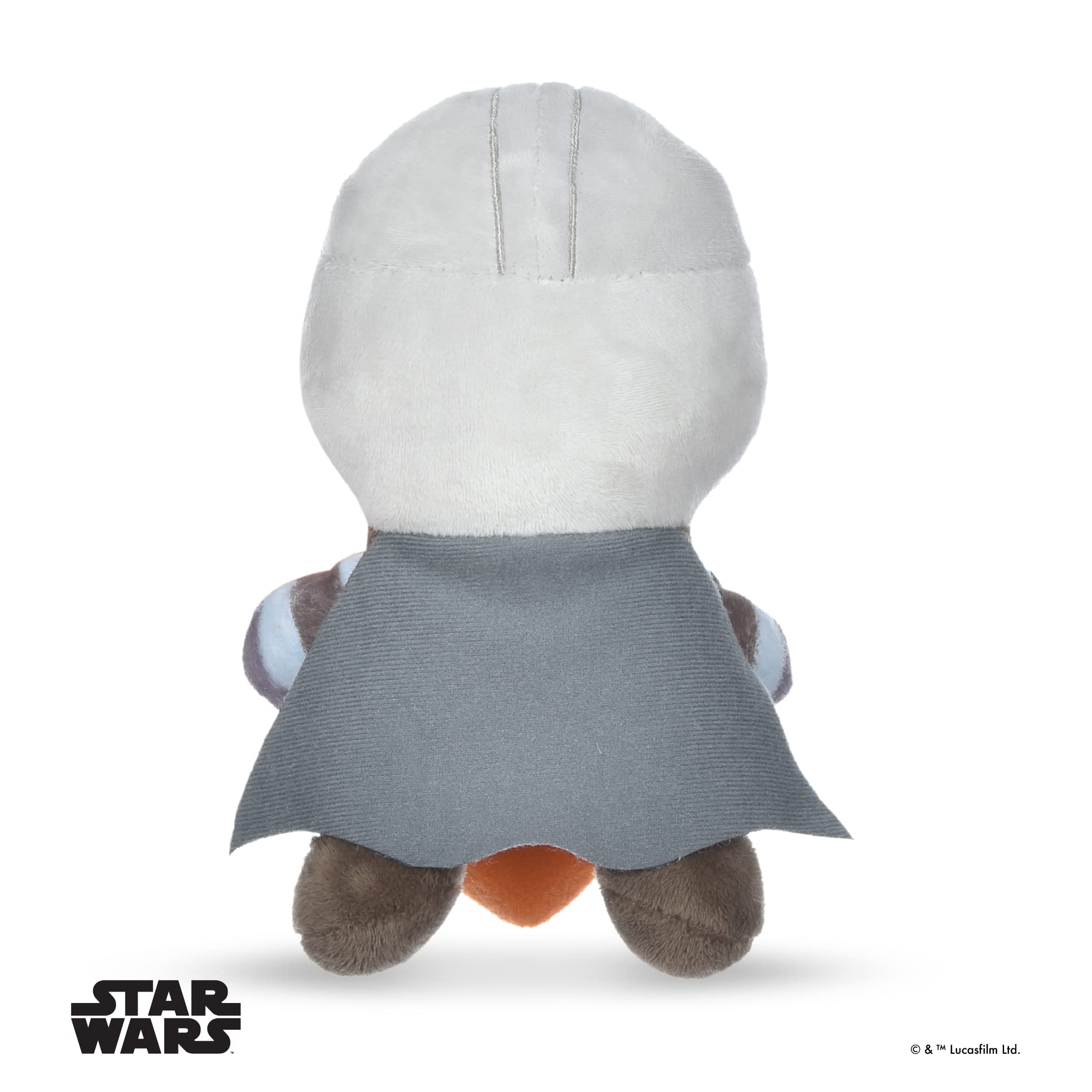 Star Wars Hundespielzeug, Mandalorianischer Plüsch-Quietscher, 22,9 cm, Mandalorianischer Valentines to My Heart, Plüsch-Quietscher, Spielzeug für Hunde, Mandalorianer, Stofftier, 22,9 cm
