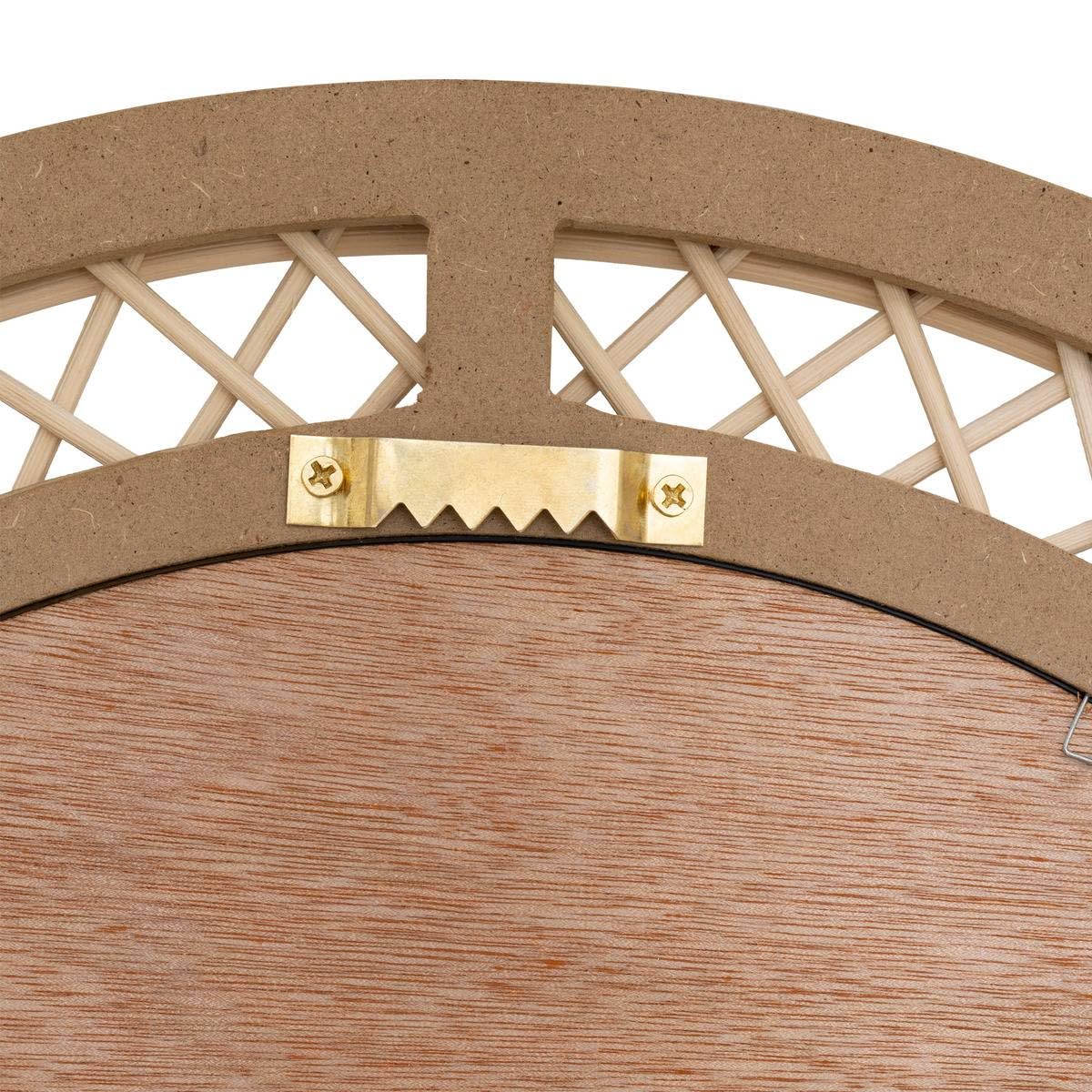 ATMOSPHERA CREATEUR D'INTERIEUR - Specchio ad arco anahi in rattan marrone 87x47cm