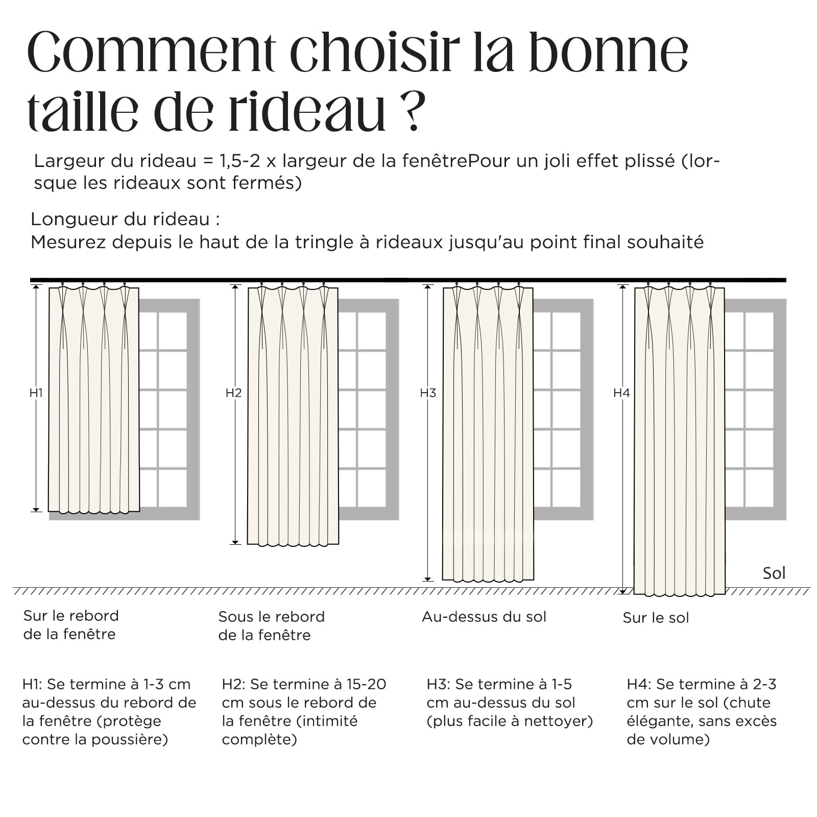 CUCRAF Rideau Occultant avec Galon Fronceur,100% Opacité,H225 x L140 cm,Lot de 2 Panneaux Effet Lin pour Salon,Chambre à Coucher,Chambre Enfant,Système de Rail