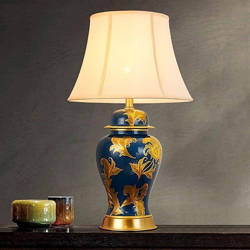 Miniatura 6 de BGGJJ Lamp for Desk Indoor Retro Ceramic Table Lamp Living Room Sofa Coffee Table Decorative Light Bedroom Desktop Bedside Table Lamp Desk Lamps for