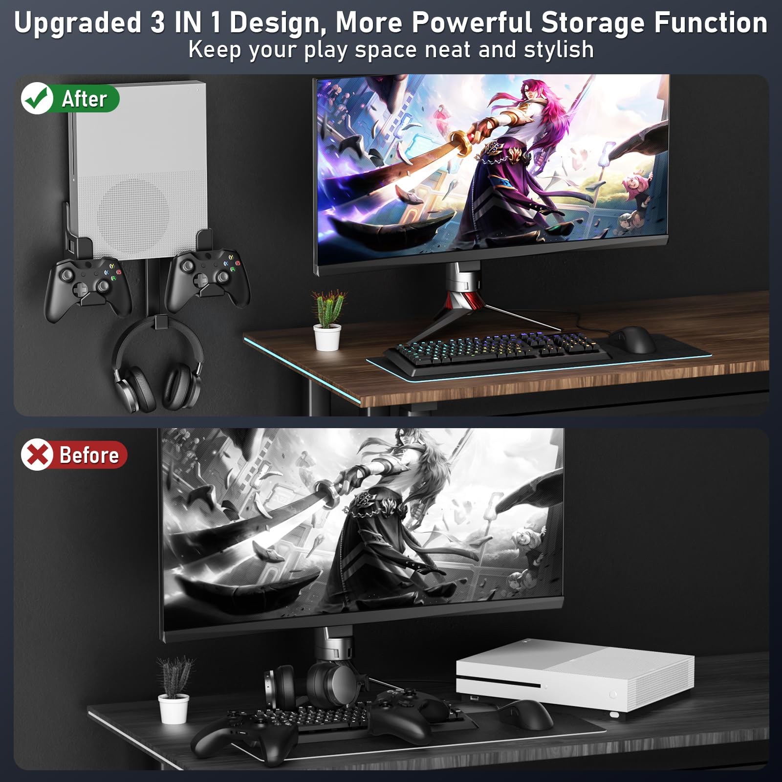 Controller Holder Wall Mount For Nintendo Switch/Switch OLED Metal