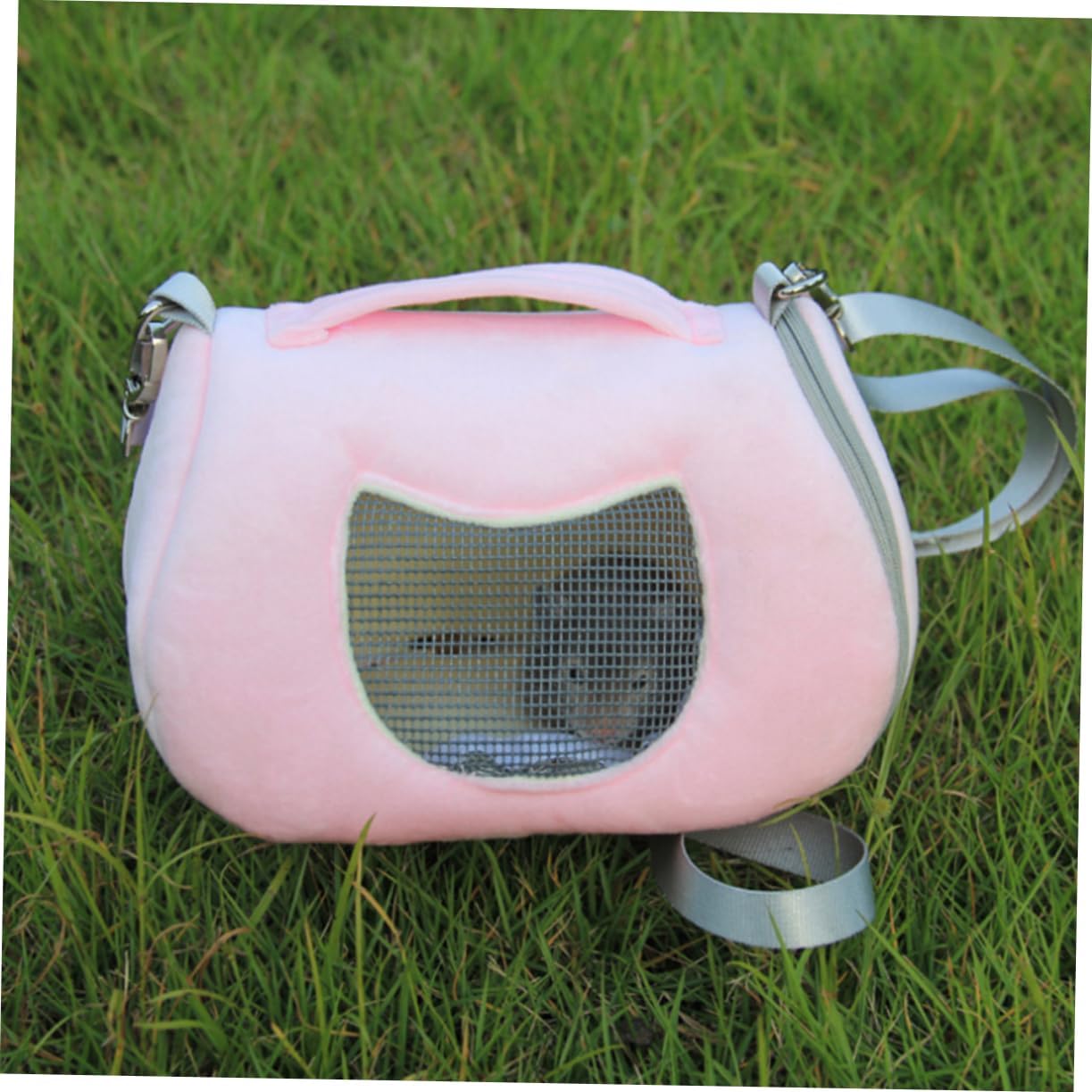 3pcs Fashionable Pet Carrier Handbag for Small Pets Cozy Travel Tote for Outdoor Hiking Walking Lightweight Portable Design Mesh Panels for Ventilation