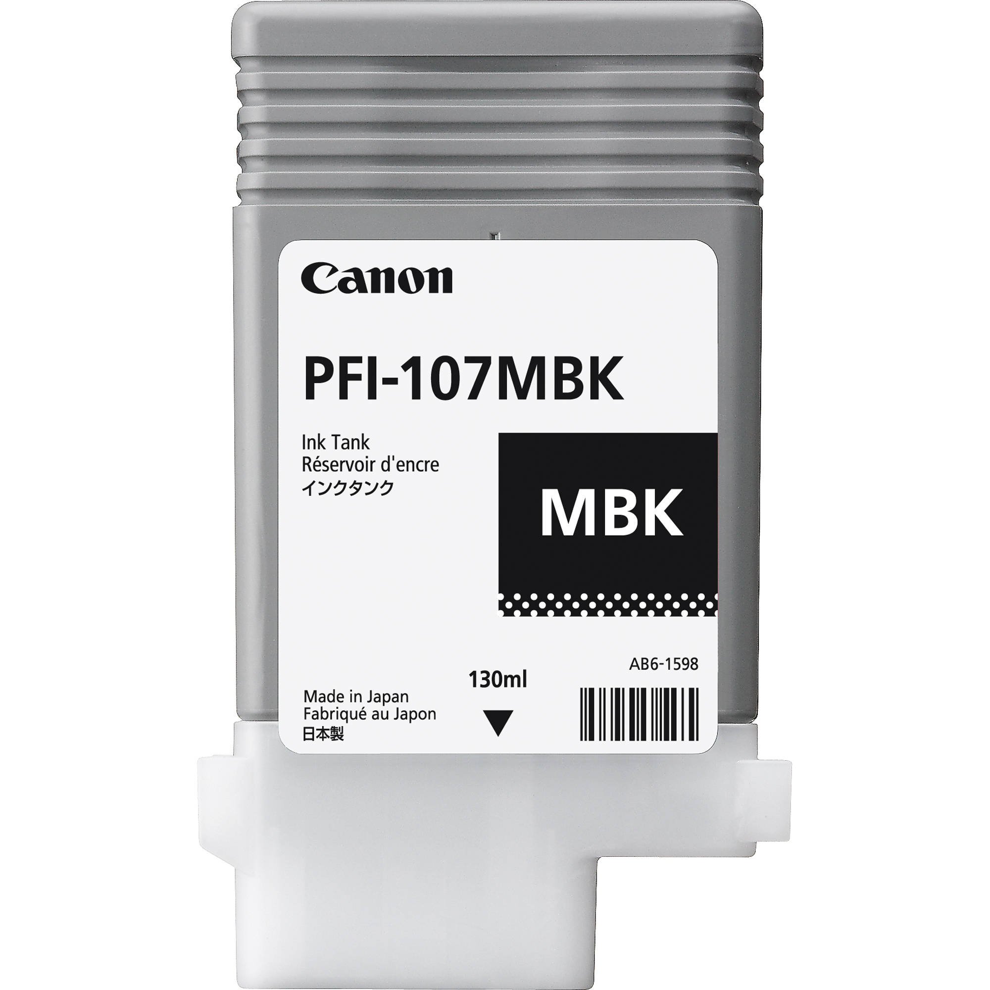 CanonPlotter Ink Tank Cartridge PFI 107 MattBlack