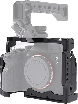 A7 IV Cage, Hersmay Camera Cage for Sony Alpha 7 IV Mirrorless Full Frame Camera, Camera Accessories