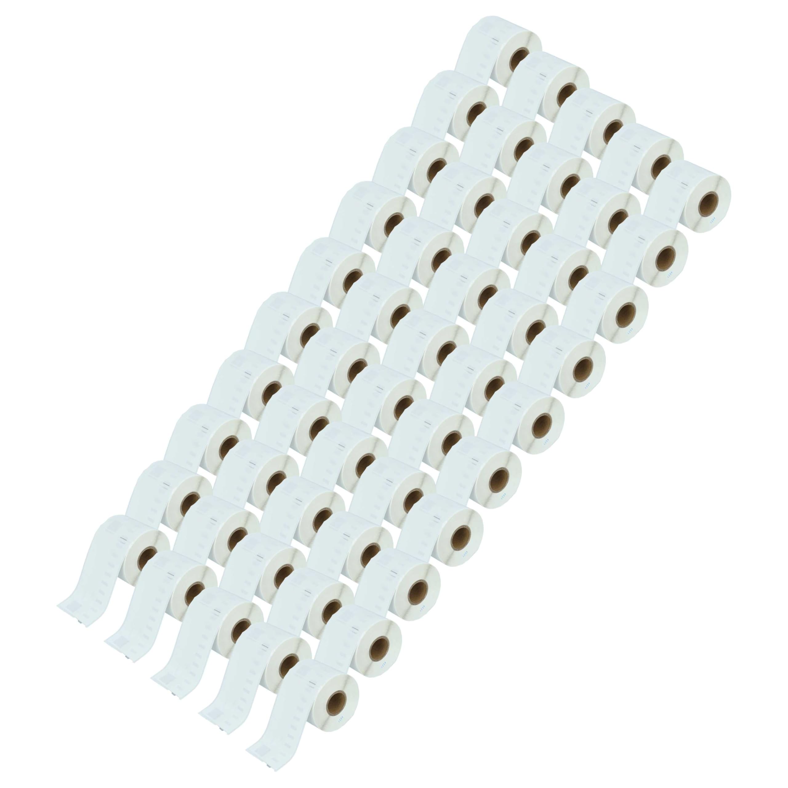 vhbw 50x Etiketten-Rolle 54mm x 101mm (220 Etiketten) kompatibel mit Dymo LabelWriter 330 Turbo, 320, 330, 320 II Etiketten-Drucker Weiß