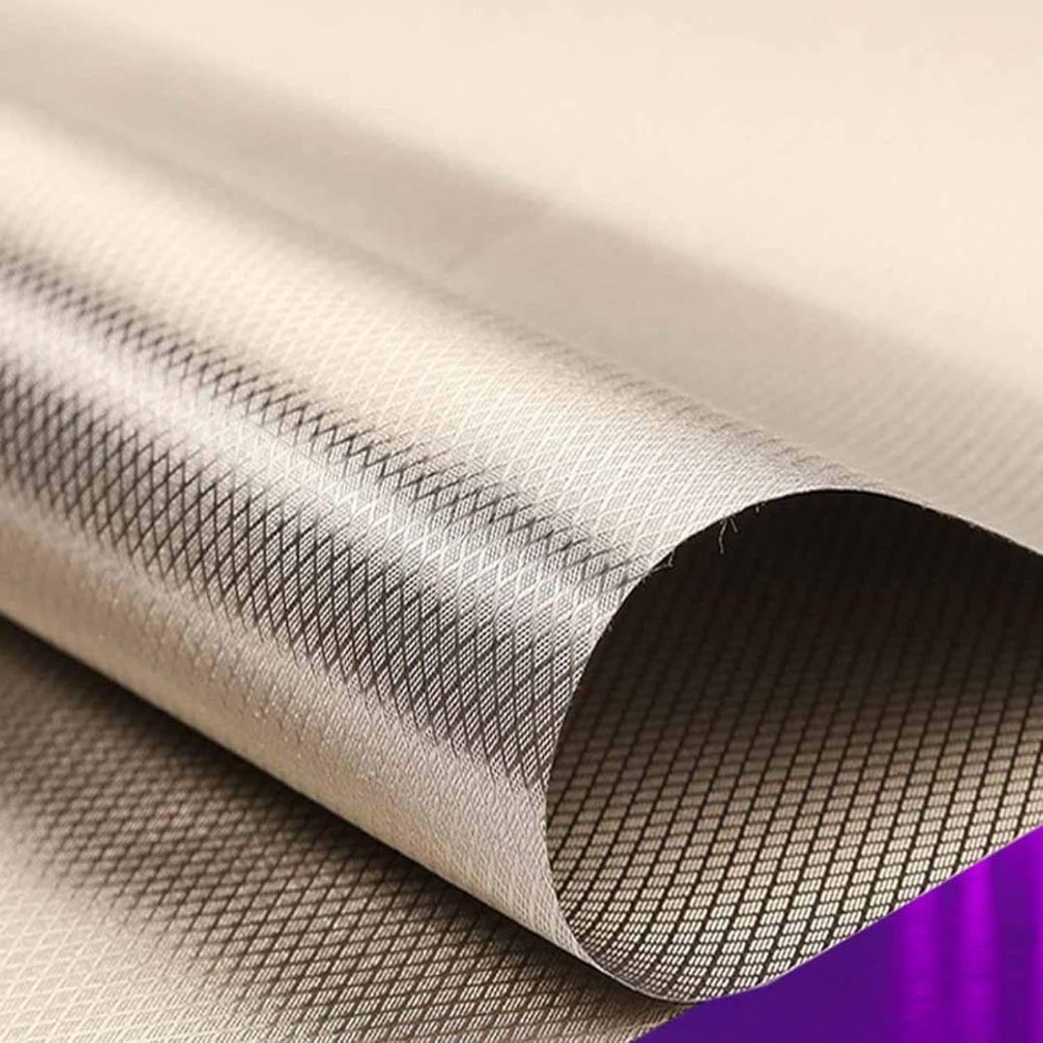 Faraday Fabric RF Shielding Fabric Faraday Blanket Conductive Material Blocking EMI Smart Meters Protection Grounding/Earthing Fiber Fabric,silver-9x1.1m