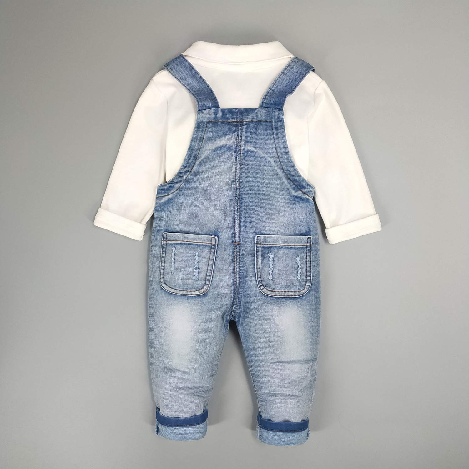 Baby & Toddler Boys Jean Tuta Pantaloni Set Blu 3-4 Anni
