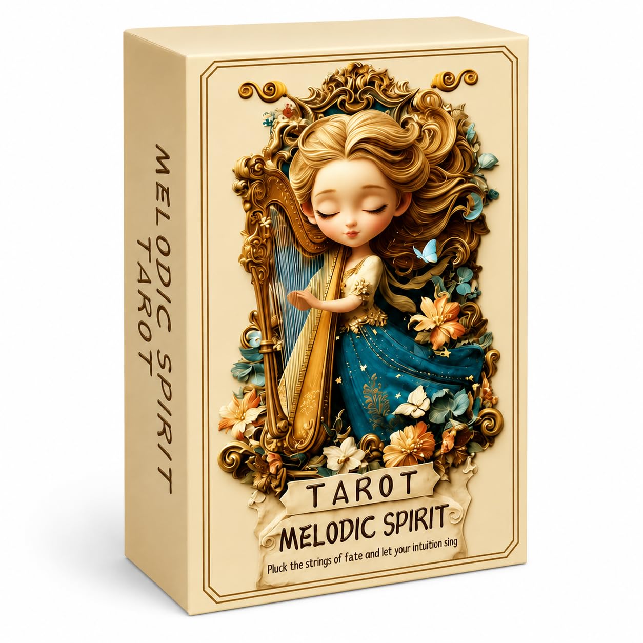 sishui Melodic Spirit Tarot Deck with Guidebook, 78 Rider Waite Inspired Tarot Cards for Beginners, Music Inspired Whimsical Tarot for Intuitive Readings, Journaling,Spiritual Reflection