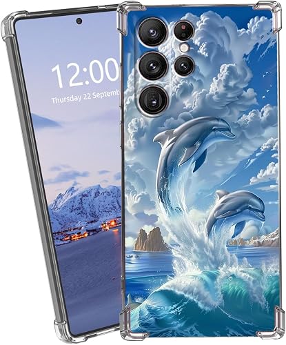 VACGBJPG Transparent Phone Case for Samsung Galaxy S25 Ultra Model, Four-Corner 