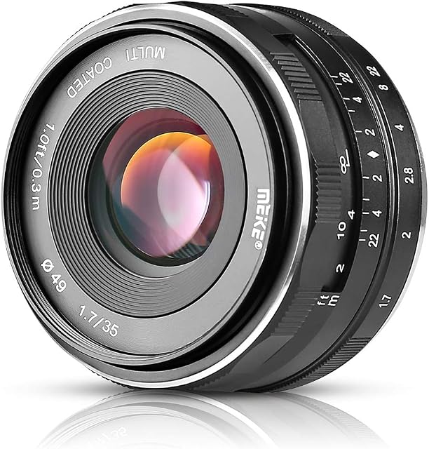Meike MK 35mm f 1.7 Large Aperture Manual Focus Lens M43 For Panasonic Olympus Mirrorless Camera