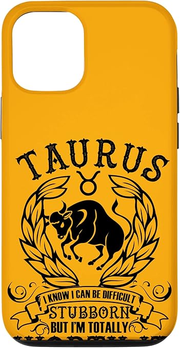 iPhone 12/12 Pro Taurus Zodiac Sign Horoscope Astrology Birthday Party Case