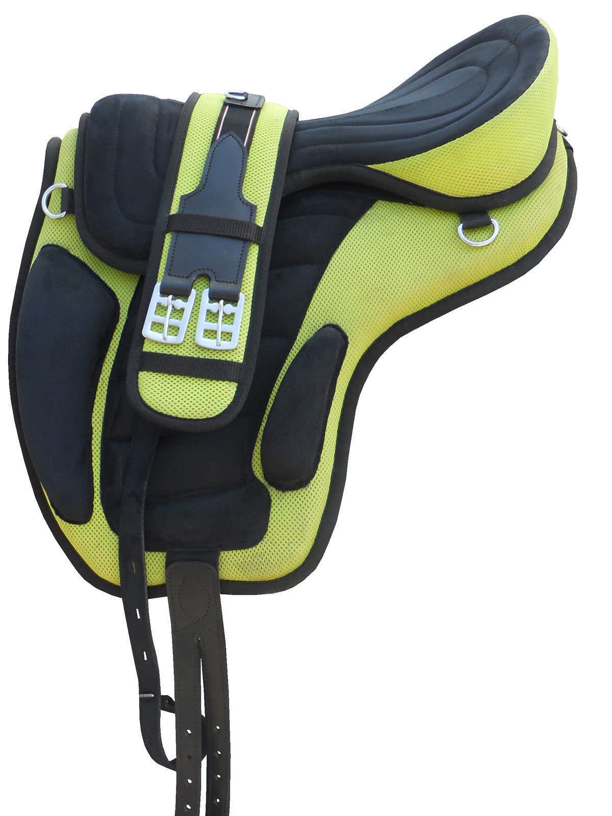 WILD RACE Freemax Treeless Saddle, Available in 13 Colors 9 Sizes (13", Green)