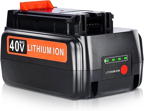 JYJZPB Batería de repuesto de 40 V 3000 mAh para Black Decker 40V Batería LBX2040 LBXR36 LBXR2036 LST540 LCS1240 LBX1540 LST136W Compatible con