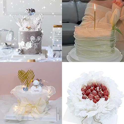 Miniatura 3 de Collar para tartas rollo de acetato hoja de acetato para hornear hojas transparentes de mousse para pasteles tiras transparentes para decorar