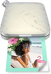 HP Sprocket Select — Impressora fotográfica instantânea portátil de 5,8 x 8,6 cm (Eclipse) impressa em papel Zink com suporte adesivo a partir do seu dispositivo iOS e Android.