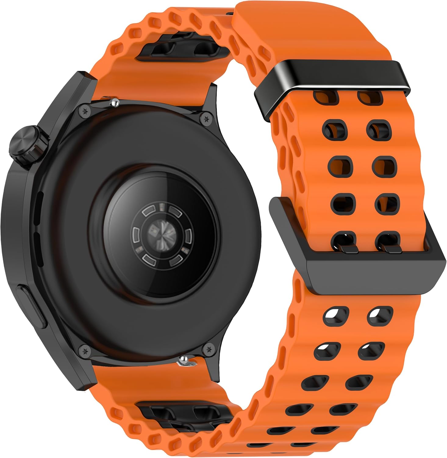 22mm 24mm Marine Silicone Watch Band With Quick Release, Waterproof Breathable Sport 22mm 24mm Watch Band for Men Women - Image 3