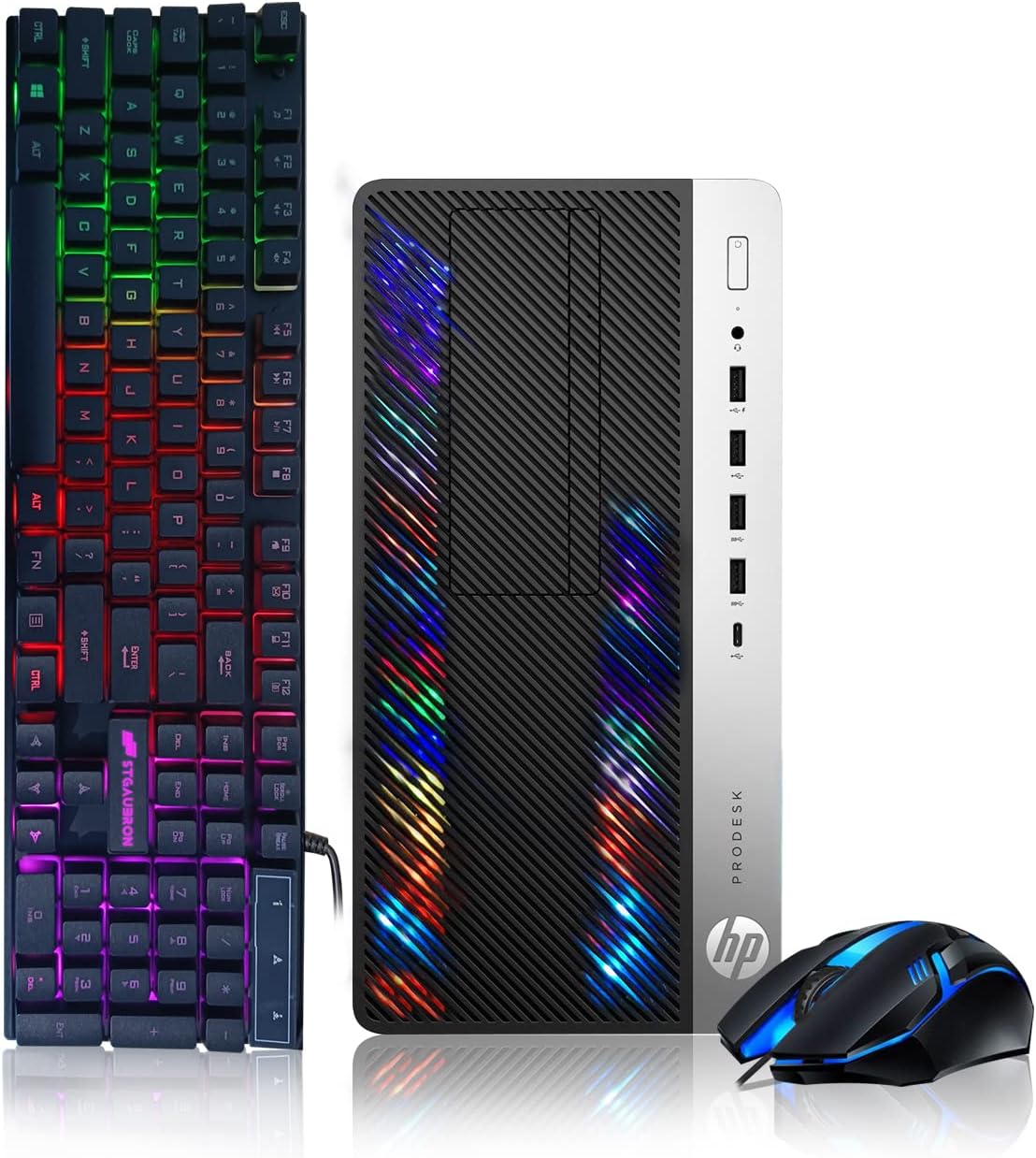 Amazon.com: HP RGB Gaming Desktop Computer, Intel Quad Core I5-6500 up ...