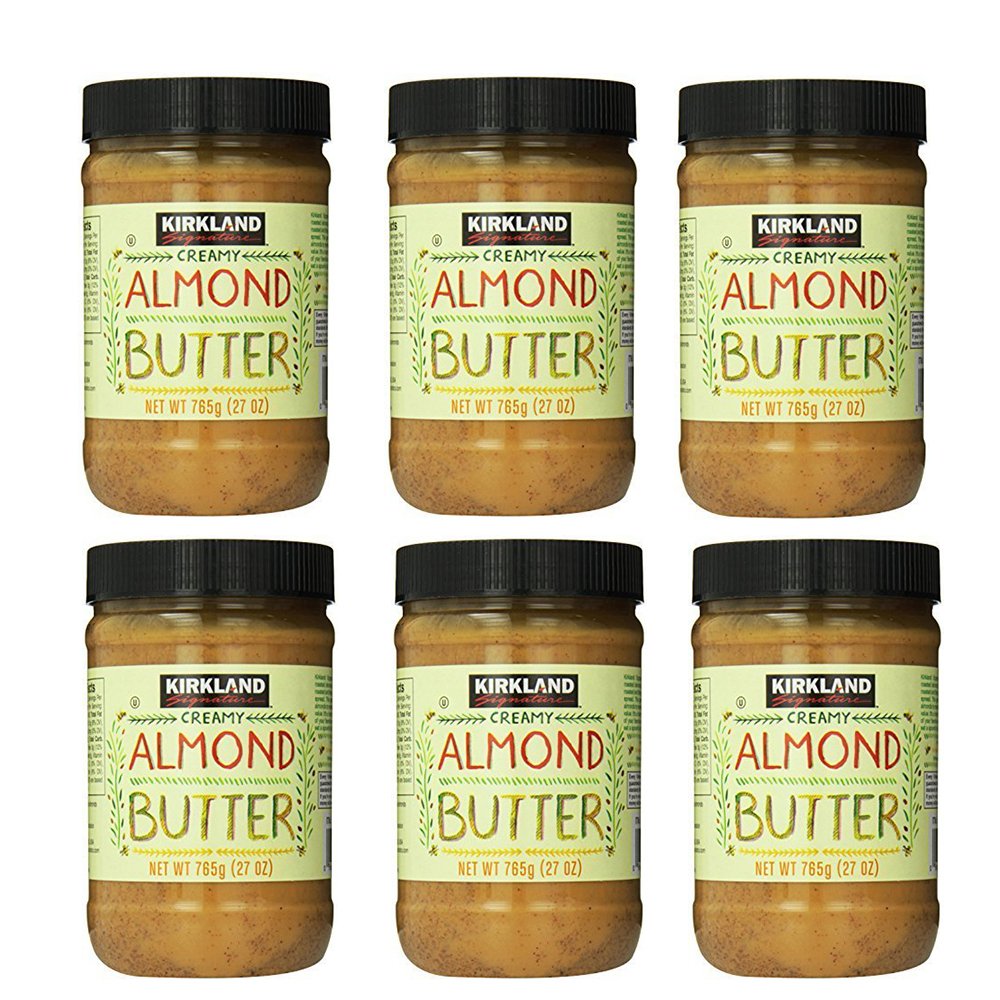 Kirkland Signature Creamy Almond Butter, 27 oz (Pack of 6)
