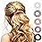 Teqifu Hair Ties, 17 Pack Spiral Coils for Thick and Thin Hair - No Crease Ponytail Holders for Women and Children