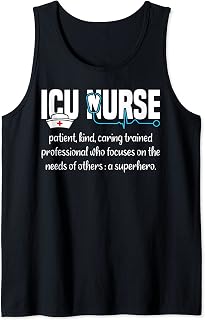 ICU Nurse Definition Intensive Care Unit Tank Top
