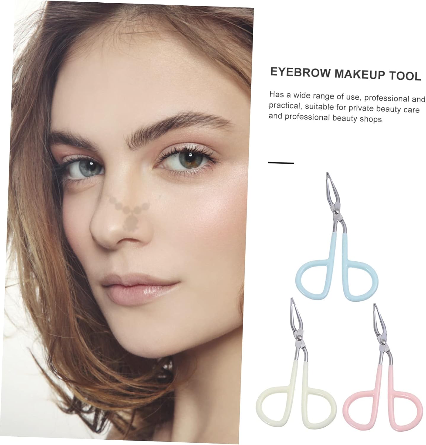 VICASKY 6pcs Scissors Style Eyebrow Tweezers Stainless Steel Beauty Tool for Precision Grooming Unique Design for Easy and Safe Eyebrow Trimming Mixed Color Options
