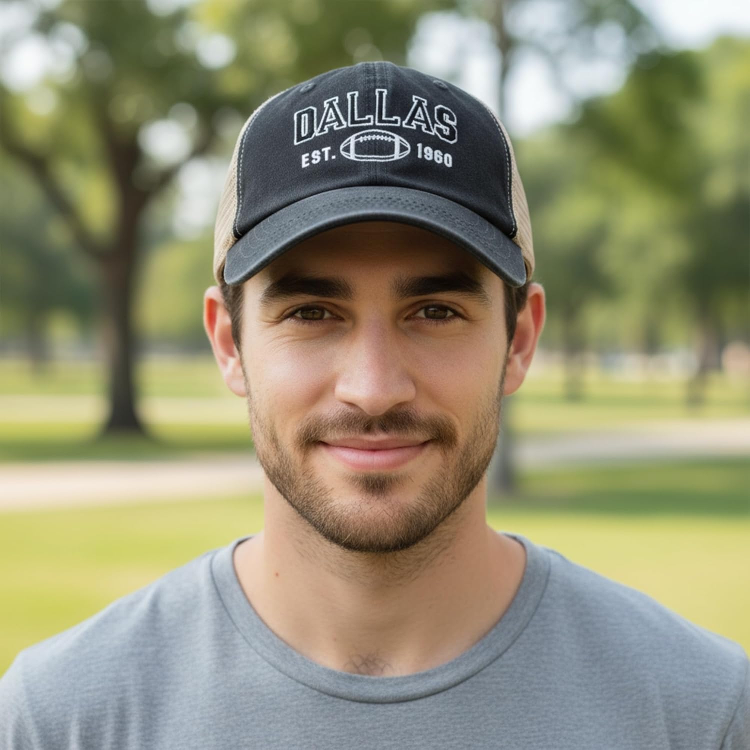 City Football Sports Embroidery Hat Woman Men Adjustable Baseball Cap Hat Trucker Cap Golf Hats for Football Fans Gifts - Image 5