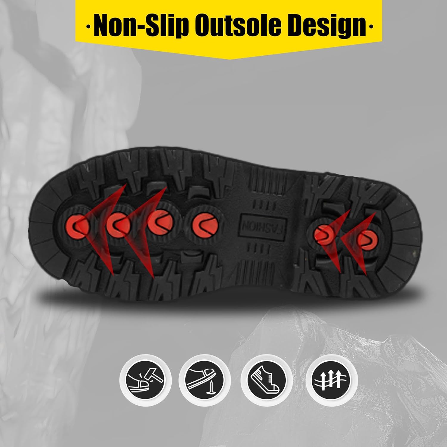 Welding Work Boots for Men Women Slip on Steel Toe Safety Shoes Comfortable Indestructible Work Boots Puncture Proof Lightweight Breathable Construction Shoes
