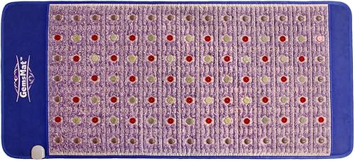 Miniatura 4 de Regis- Tapete de piedra de calor de cristal de turmalina amatista de infrarrojo lejano (71 pulgadas de largo x 32 pulgadas de ancho) - Luz roja 36